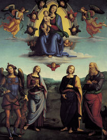 Perugino, Madonna in der Glorie by klassik art