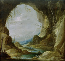 D.Teniers d.J., Blick aus einer Grotte von klassik art