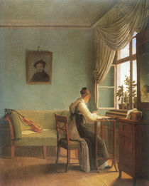 G.F.Kersting, Am Stickrahmen / 1827 von klassik art