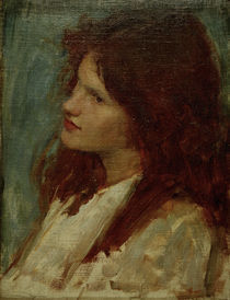 J.W.Waterhouse, Maedchenbildnis by klassik art