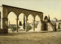 Jerusalem, Felsendom, Arkaden / Photochr von klassik art