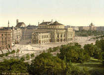 Wien, Burgtheater / Photochrom von klassik art