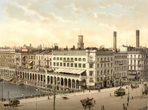 Hamburg, Alsterarkaden / Photochrom von klassik art