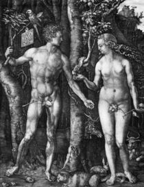 Duerer, Adam und Eva, Kupferstich by klassik art