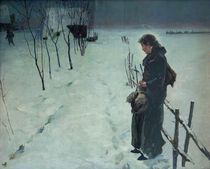 Fritz von Uhde, Winterlandschaft by klassik art