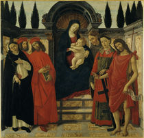 Botticelli Werkstatt, Madonna m.Heiligen by klassik art