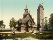 Krummhuebel (Riesengebirge), Stabkirche by klassik art