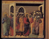 Duccio, Christus vor Kaiphas by klassik art