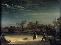 Rembrandt, Winterlandschaft/ 1646 von klassik art