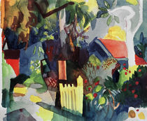 A.Macke, Landschaft mit hellem Baum by klassik art