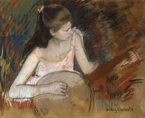 M.Cassatt, Maedchen mit Banjo von klassik art