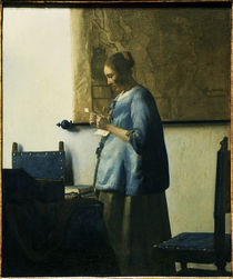 Vermeer / Briefleserin in Blau by klassik art