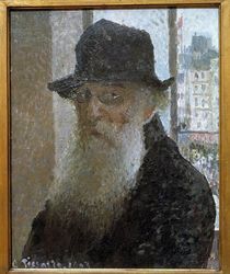 Camille Pissarro, Selbstportraet von klassik art