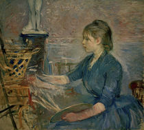 B.Morisot, Paule Gobillard malend by klassik art