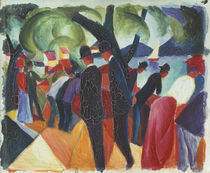 August Macke, Spaziergang auf der Bruecke von klassik art