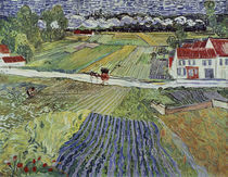 V.v.Gogh, Landschaft mit Pferdewagen von klassik art