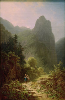 C.Spitzweg, Bergschueler am Ammerg.Kofel by klassik art