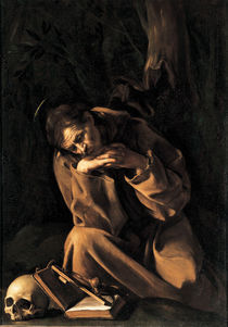Caravaggio,  Franz von Assisi by klassik art