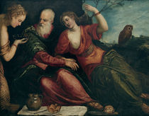 J.Tintoretto, Lot und seine Toechter by klassik art