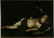 Caravaggio, Schlafender Amor by klassik art