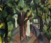 Macke, Spaziergang auf der Bruecke von klassik art