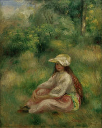 A.Renoir, Rosa gekleidetes Maedchen by klassik art