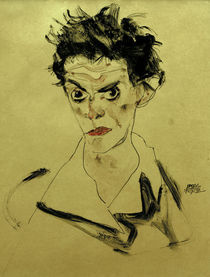 Egon Schiele, Selbstbildnis 1912 von klassik art
