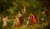 J.Brueghel d.Ae., Diana u.ihre Nymphen by klassik art