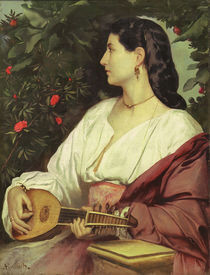 Anselm Feuerbach, Mandolinenspielerin von klassik art