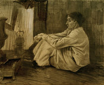 V.van Gogh, Eine sitzende Frau beim Ofen by klassik art