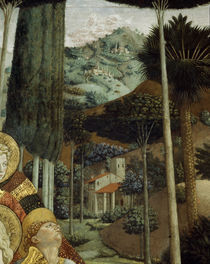 B.Gozzoli,Landschaft/Cap. dei Magi, 1459 by klassik art