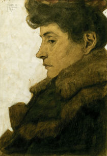 Egon Schiele, Bildnis Marie Schiele by klassik art