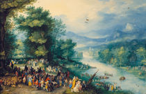 J.Brueghel d.Ae., Landschaft mit Tobias by klassik art