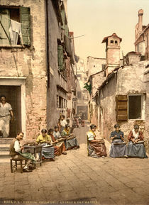 venedig, Calle dell'Angelo / Photochrom von klassik art