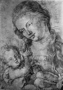 A.Duerer, Maria mit Kind in Halbfigur by klassik art