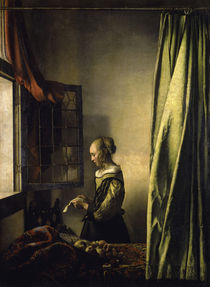 Vermeer, Brieflesendes Maedchen by klassik art