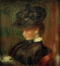 Auguste Renoir, Dame mit Hut von klassik art