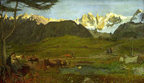 G.Segantini,Leben (Alpen Triptychon) von klassik art