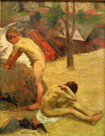 P.Gauguin, Badende bretonische Knaben by klassik art