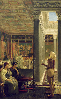 L.Alma Tadema, Der Gaukler by klassik art