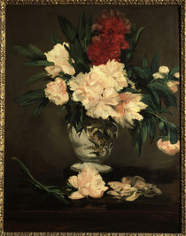 E.Manet, Vase mit Pfingstrosen by klassik art