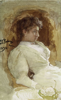 Ilja Repin, Bildnis Vera Repina/ 1896 by klassik art