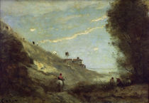 C.Corot, Kleines Tal mit Reiter von klassik art