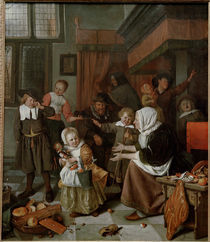 Jan Steen, Nikolausabend by klassik art