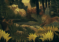 Rousseau,H./ Die Loewenjagd/ 1900-1907 by klassik art