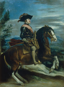 Philipp IV. zu Pferde /  Velasquez by klassik art