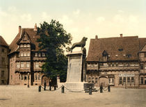 Braunschweig, Burgplatz / Photochrom von klassik art