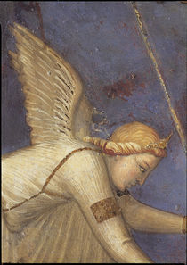 A.Lorenzetti, Engel neben der Justitia by klassik art