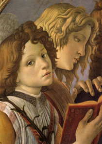 Botticelli, Koepfe der Engelgruppe by klassik art