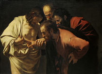 Caravaggio, Der unglaeubige Thomas by klassik art